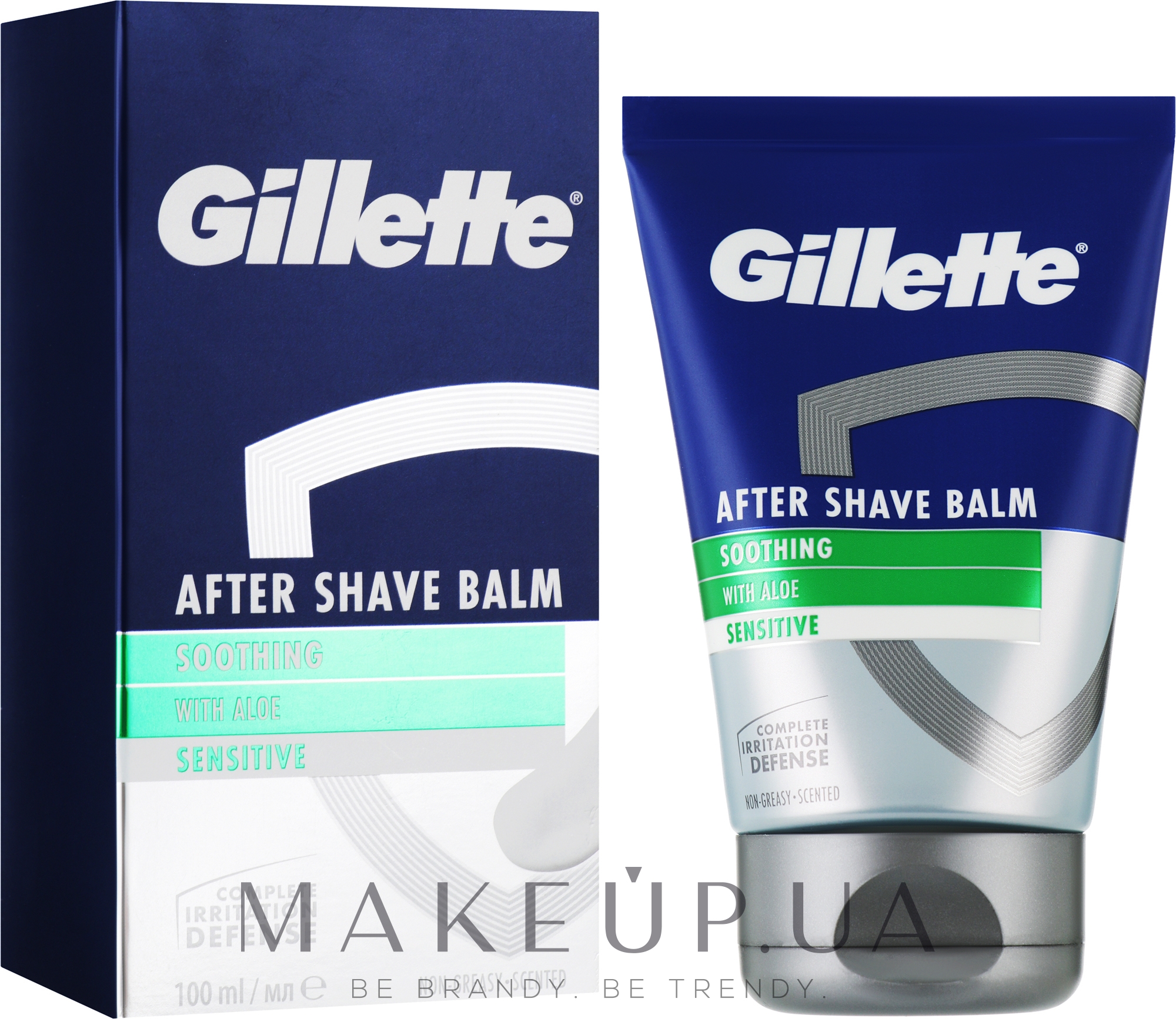 Бальзам после бритья "Успокаивающий с алоэ вера" - Gillette Series After Shave Balm Soothing With Aloe — фото 100ml