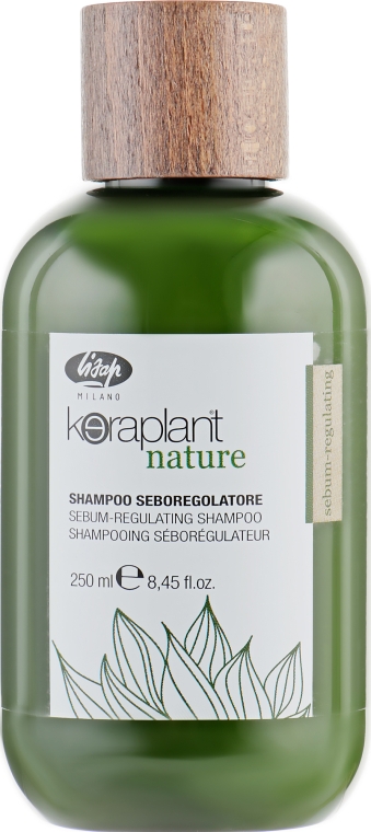 Шампунь для регулювання жирності волосся - Lisap Keraplant Nature Sebum-Regulating Shampoo — фото N4