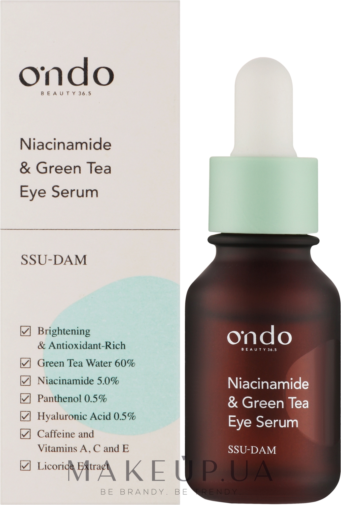 Сироватка для очей з ніацинамідом та зеленим чаєм - Ondo Beauty 36.5 Niacinamide & Green Tea Eye Serum — фото 15ml