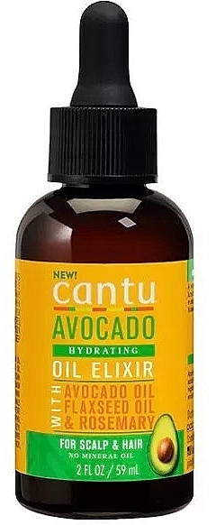 Зволожувальний еліксир для волосся - Cantu Avocado Oil Elixir — фото N1