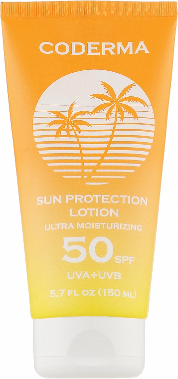 Ультраувлажняющий солнцезащитный лосьон для тела - Coderma Sun Protection Lotion Ultra Moisturizing SPF 50 — фото N1