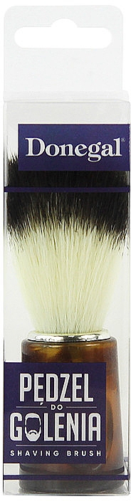 Помазок для гоління, 4603, з коричневою ручкою - Donegal Shaving Brush — фото N2