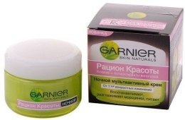 Духи, Парфюмерия, косметика Ночной крем от первых возрастных изменений - Garnier Skin Naturals Рацион Красоты