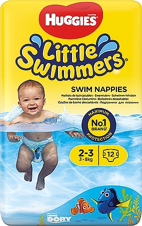 Підгузки Little Swimmer "Finding Dory", 3-8 кг, 12 шт. - Huggies — фото N2
