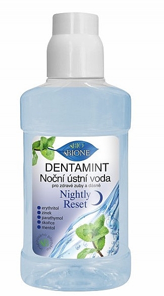 Ополіскувач для порожнини рота - Bione Cosmetics Dentamint Mouthwash Nightly Reset — фото N1
