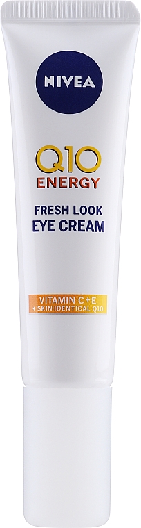 Увлажняющий крем против морщин для контуров глаз - NIVEA Visage Anti Wrinkle Q10 Plus Vitamin C Eye Cream — фото N1