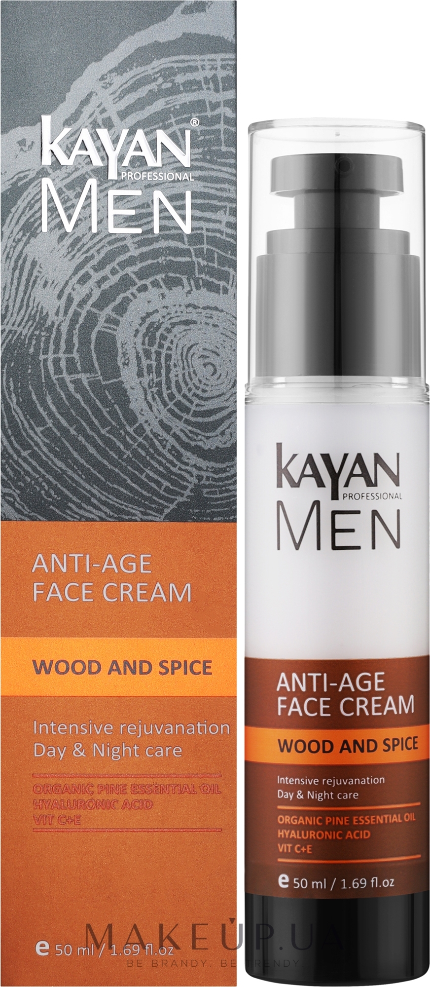 Крем для обличчя антивіковий - Kayan Professional Men Anti-Age Face Cream — фото 50ml