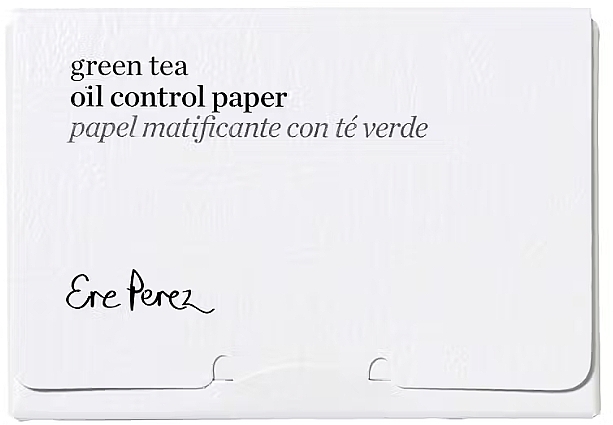 Матувальний і поглинальний папір із зеленим чаєм - Ere Perez Green Tea Oil Control Paper — фото N1