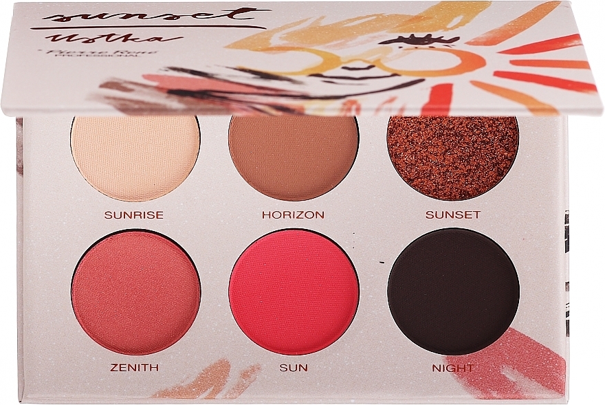 Палетка тіней для повік - Pierre Rene Eyeshadow Palette Sunset Ustka