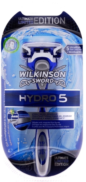Бритва с 1 сменной кассетой, синяя - Wilkinson Sword Hydro 5