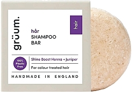 Духи, Парфюмерия, косметика Твердый шампунь для окрашенных волос - Gruum Shampoo Bar Shine Boost Henna + Juniper