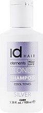 Шампунь для освітленого і блондованого волосся - idHair Elements XCLS Blonde Silver Shampoo — фото N3
