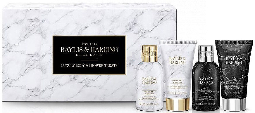 Набор - Baylis & Harding Elements Luxury Body Shower Treats (sh/gel/2x100ml + b/lot/2x50ml) — фото N1