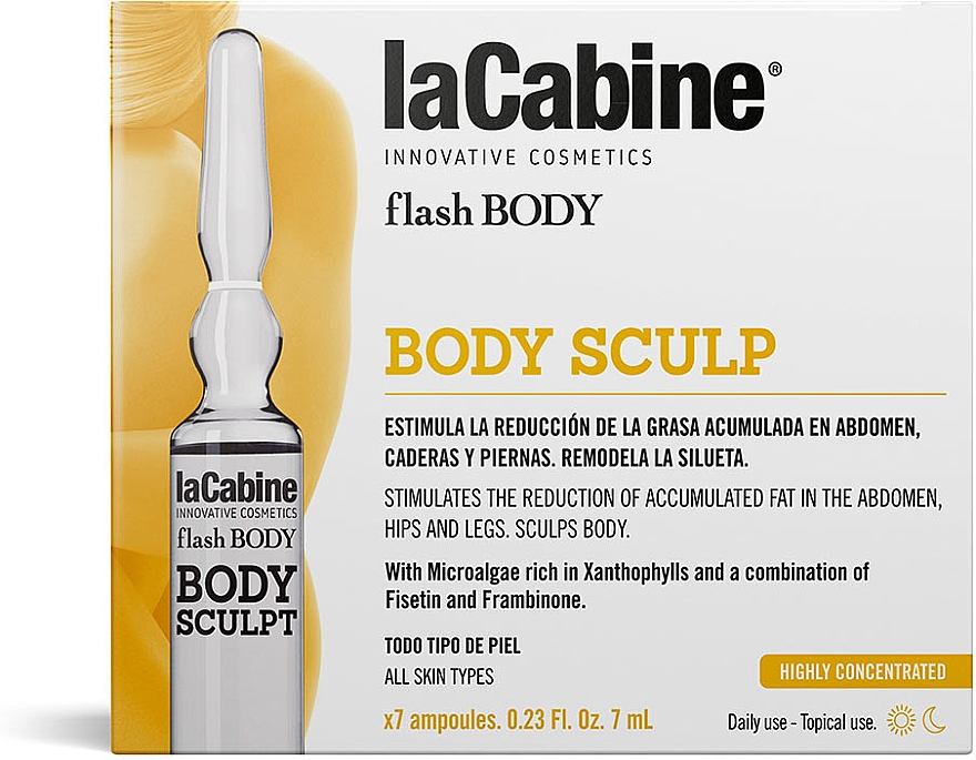 Ампули для тіла - La Cabine Flash Body Sculp Ampoules — фото N1