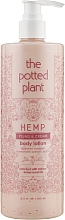 Відновлювальний, загоювальний і омолоджувальний лосьйон після засмаги з пантенолом - The Potted Plant HEMP Plums & Cream — фото N1
