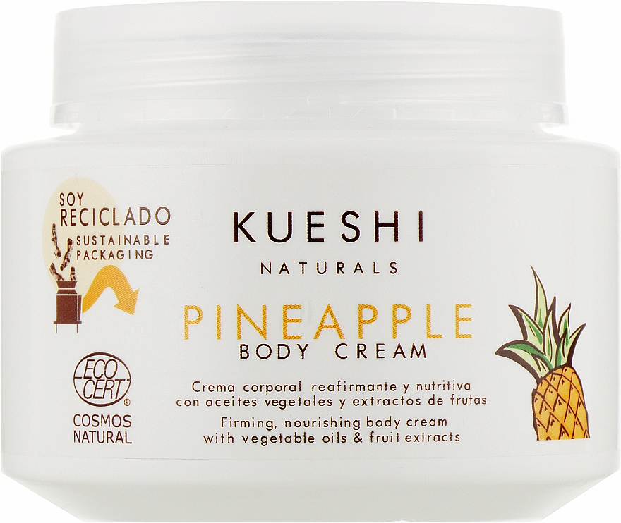 Крем для тіла "Ананас" - Kueshi Naturals Pineapple Body Cream — фото N1
