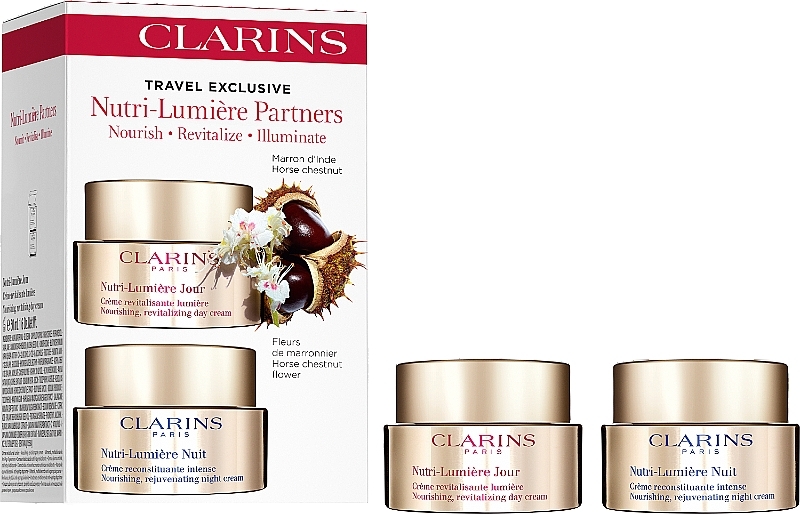 Набір - Clarins Nutri-Lumiere Partners (cr/2x50ml) — фото N1