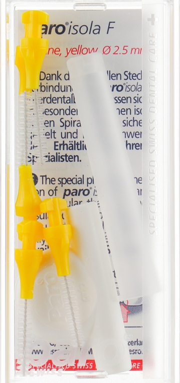 Довга міжзубна щітка 2.5 мм (5шт) - Paro Swiss Isola F — фото N2