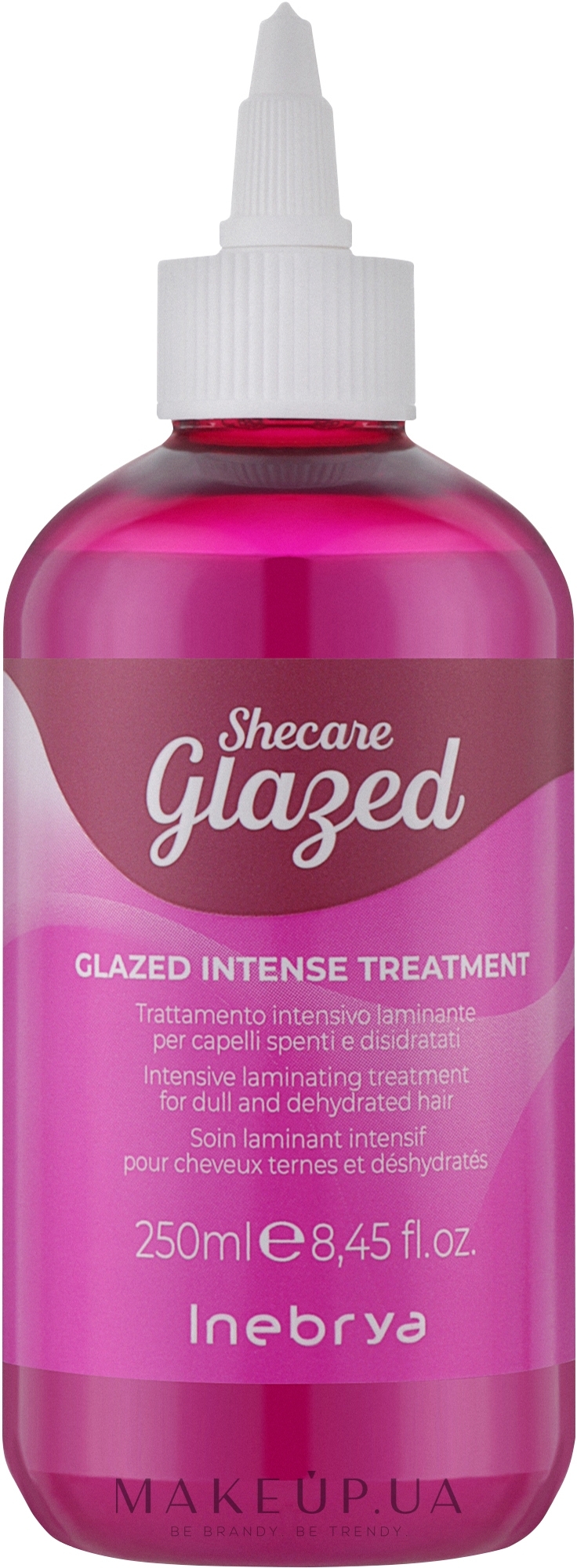 Крем-уход для блеска волос эффектом глазировки - Inebrya Shecare Glazed Intense Treatment — фото 250ml