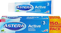 Зубна паста "Потрійна дія" - Astera Active 3 Toothpaste — фото N7