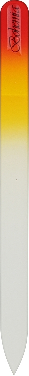 Пилочка кришталева для нігтів 08-1552, 155 мм, жовто-помаранчева - SPL — фото N1