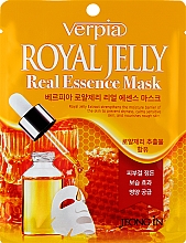 Тканинна маска для обличчя з маточним молочком - Verpia Royal Jelly Mask — фото N1