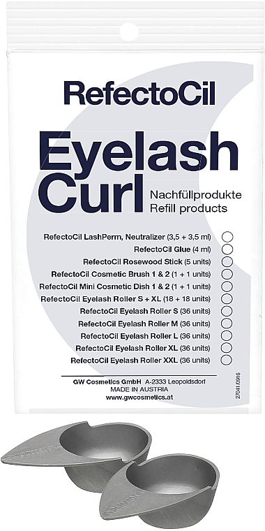 Комплект ємностей для завивання вій - RefectoCil Eyelash Perm Refill Mini Dish — фото N1