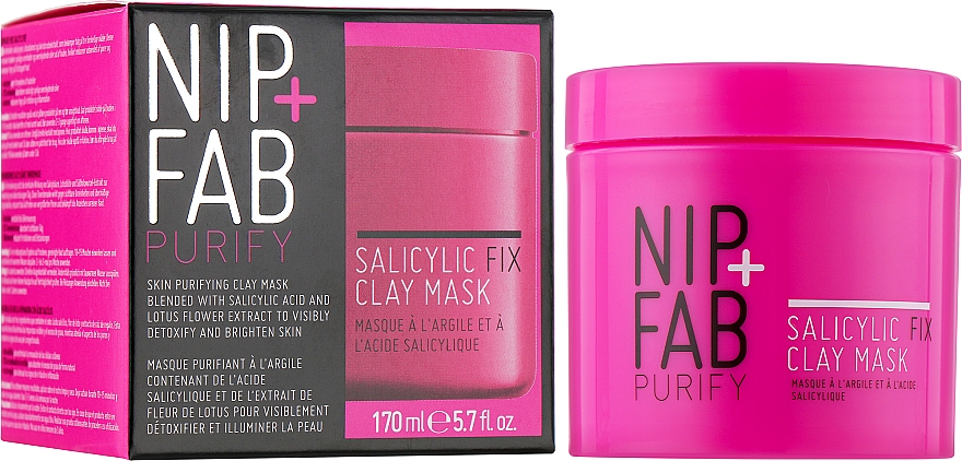 Маска для лица с глиной и салициловой кислотой - NIP+FAB Salicylic Fix Clay Mask — фото N2