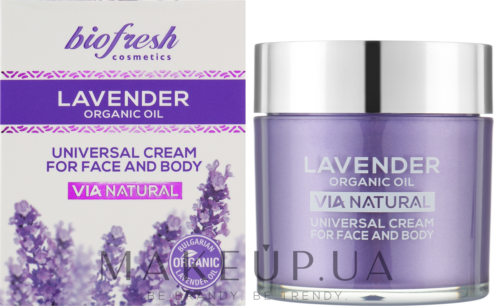 Універсальний крем для обличчя та тіла - BioFresh Lavender Organic Oil Universal Cream For Face & Body — фото 200ml