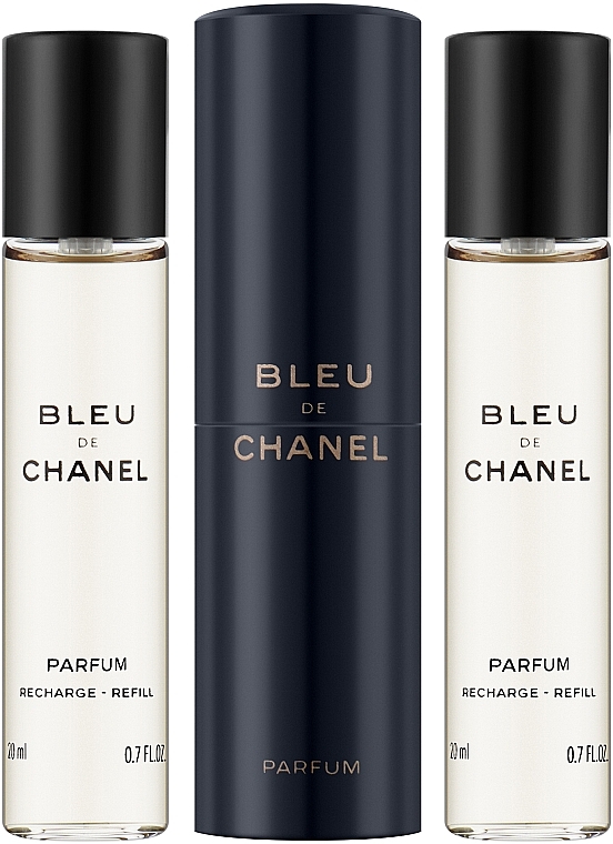 Chanel Bleu de Chanel Parfum Twist And Spray Set - Набор (parfum/20mlx3) — фото N2