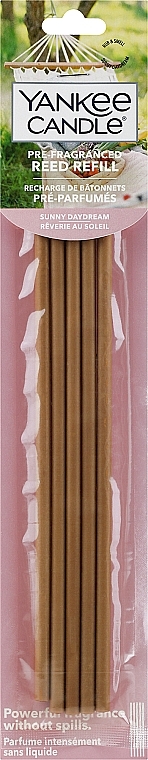 Ароматичні палички - Yankee Candle Sunny Daydream Pre-Fragranced Reed Diffusers Refill — фото N1