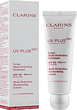 Зволожувальний захисний флюїд-екран для обличчя - Clarins UV Plus [5P] Anti-Pollution SPF 50 Rose — фото N2