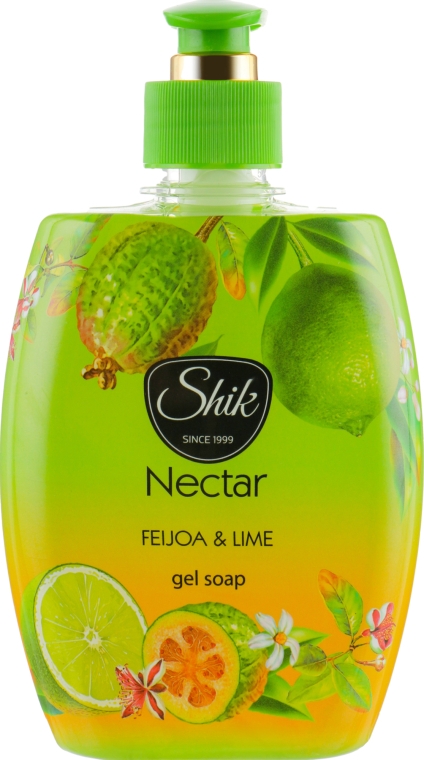 Гель-мило рідке "Фейхоа і лайм", у полімерній пляшці - Шик Nectar — фото N1