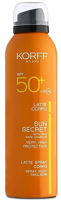 Молочко для тіла з SPF50 - Korff Sun Secret Body Milk Spray SPF50 — фото N1