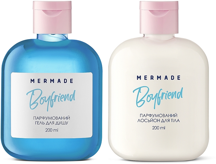 Mermade Boyfriend - Парфюмированный набор для ухода за телом (sh/gel/200ml + b/lot/200ml)  — фото N1