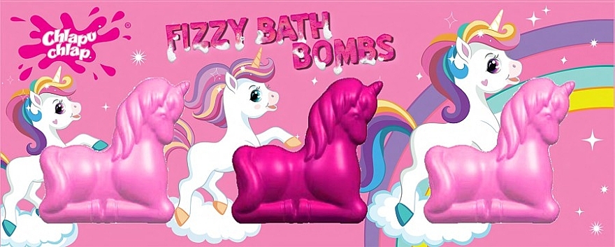 Набор бомбочек для ванны - Chlapu Chlap Fizzy Bath Bombs (b/bomb/3x70g) — фото N1