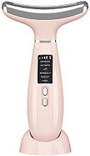 Парфумерія, косметика Мікрострумовий EMS масажер для шиї, рожевий - Aimed Neck Lifting