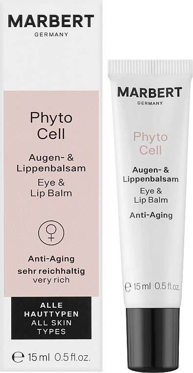 Бальзам для кожи вокруг глаз и губ - Marbert PhytoCell Anti-Aging Eye & Lip Balm — фото N2
