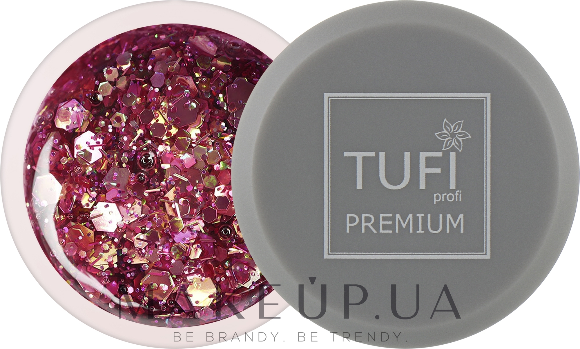 Гель-лак - Tufi Profi Premium Sparkle — фото 01 - Розовый бриллиант