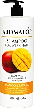 Шампунь для живлення та зміцнення волосся "Манго-Папайя" - Aromatop For Weak Hair Shampoo — фото N2