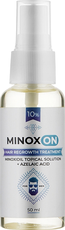 Лосьйон для росту волосся 10% - Minoxon Hair Regrowth Treatment Minoxidil Topical Solution + Azelaic Acid 10%
