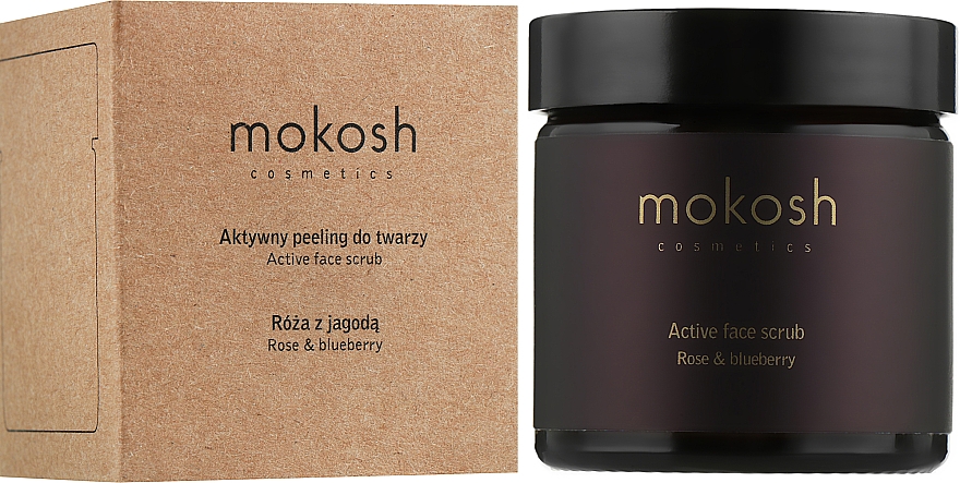 Активный пилинг для лица "Роза с ягодой" - Mokosh Cosmetics Icon Active Rose & Blueberry Face Scrub — фото N3