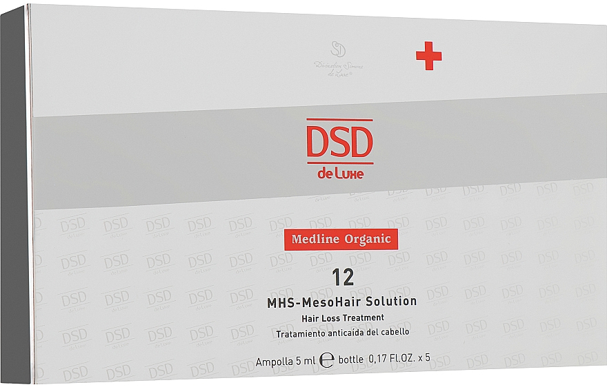 Препарат для мезотерапии - Simone DSD De Luxe Medline Organic 12 MHS – Mesohair Solution Hair Loss Treatment — фото N1