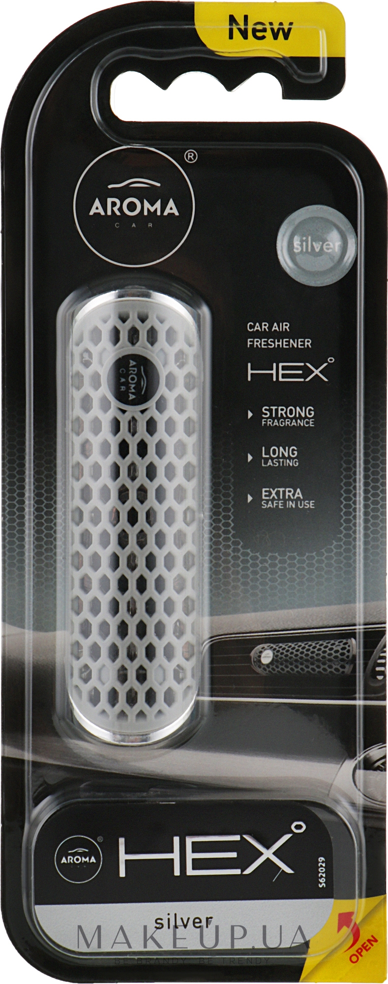 Ароматизатор "Серебро" для автомобиля - Aroma Car Hex — фото 13g