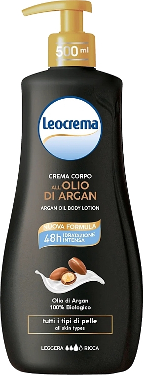 Лосьйон для тіла з аргановою олією - Leocrema Argan Oil Body Lotion — фото N1