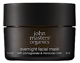 Парфумерія, косметика Нічна маска для обличчя з гранатом і марокканською трояндою - John Masters Organics Overnight Facial Mask With Pomegranate & Moroccan Rose