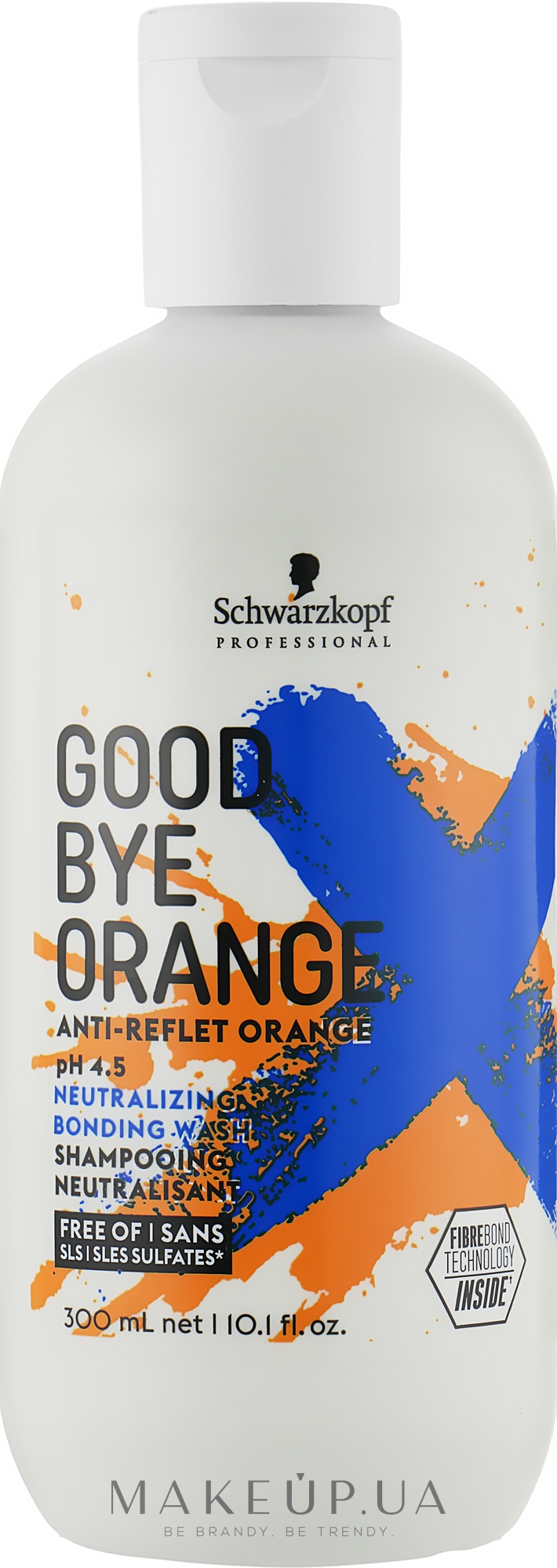 Безсульфатний шампунь з антипомаранчевим ефектом - Schwarzkopf Professional Goodbye Orange Shampoo — фото 300ml