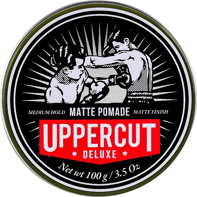 Матовая помада для волос средней фиксации - Uppercut Deluxe Barbers Collection Matt Pomade