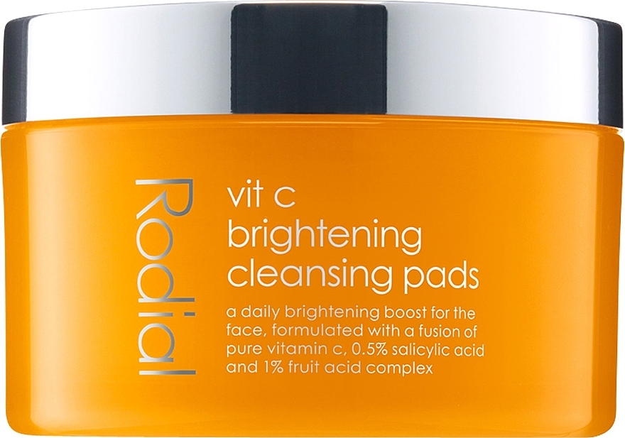 Очищувальні пади для обличчя - Rodial Pure Vitamin C Formulated Brightening Cleansing Pad — фото N1
