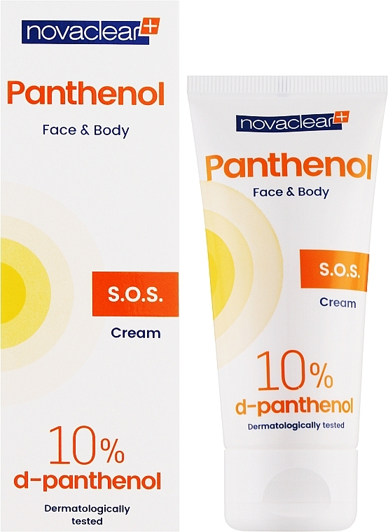 Крем после загара для лица и тела - Novaclear Panthenol S.O.S Face Body Cream After Sunbath — фото N2